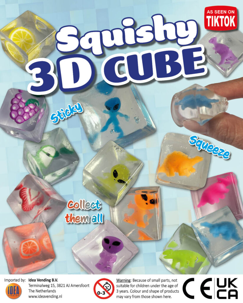 50mm Squishy 3D Cube TNC-201066